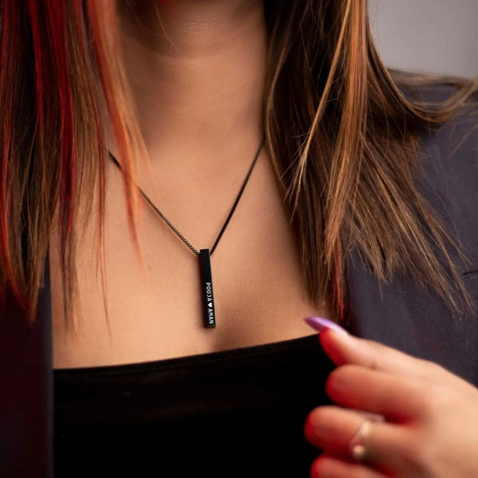 Engraved Name 3D Bar