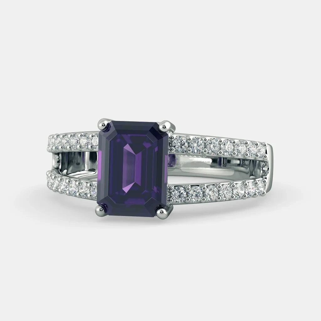Premium Amethyst Ring - 925 Silver