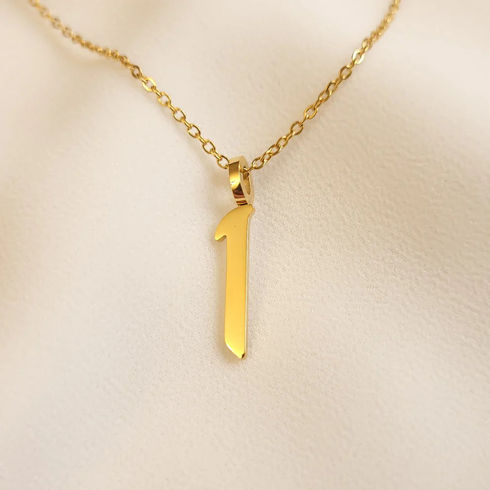 Arabic Initial Personalized Necklace