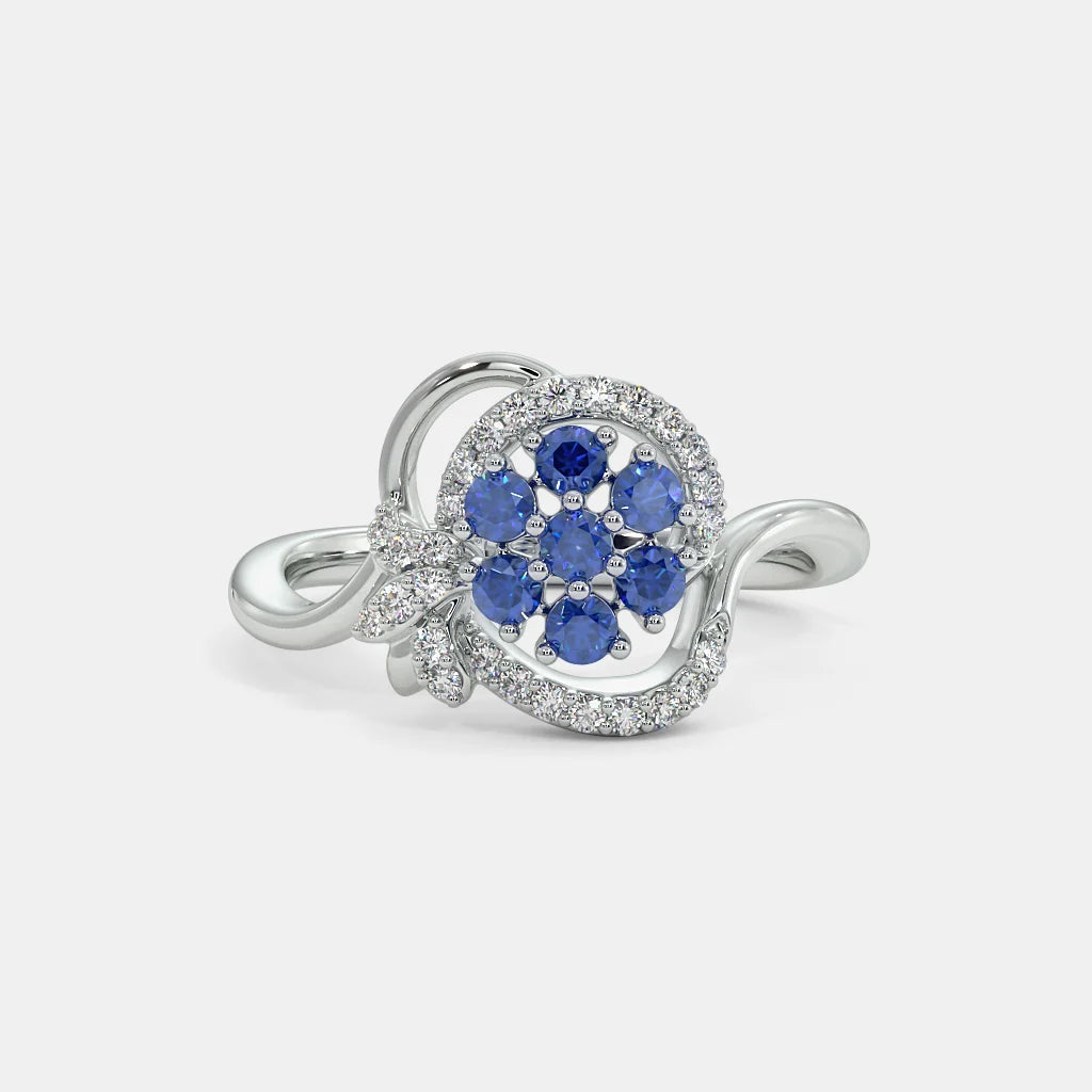 Sophin Diamond Ring- 925 Silver