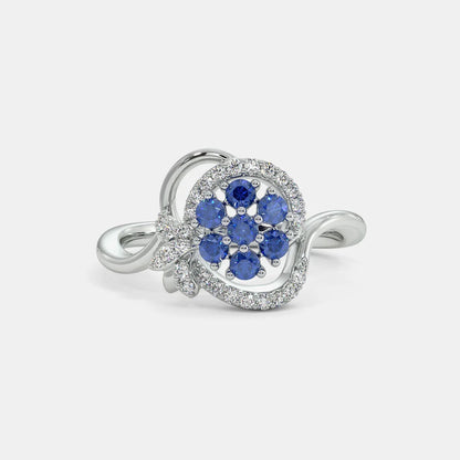 Sophin Diamond Ring- 925 Silver