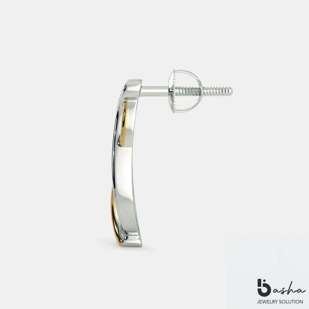 Twisted Diamond Earrings