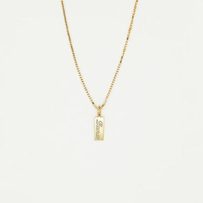 Tiny Tag Necklace