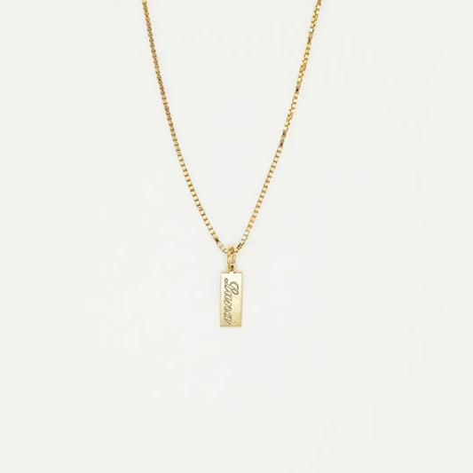 Tiny Tag Necklace
