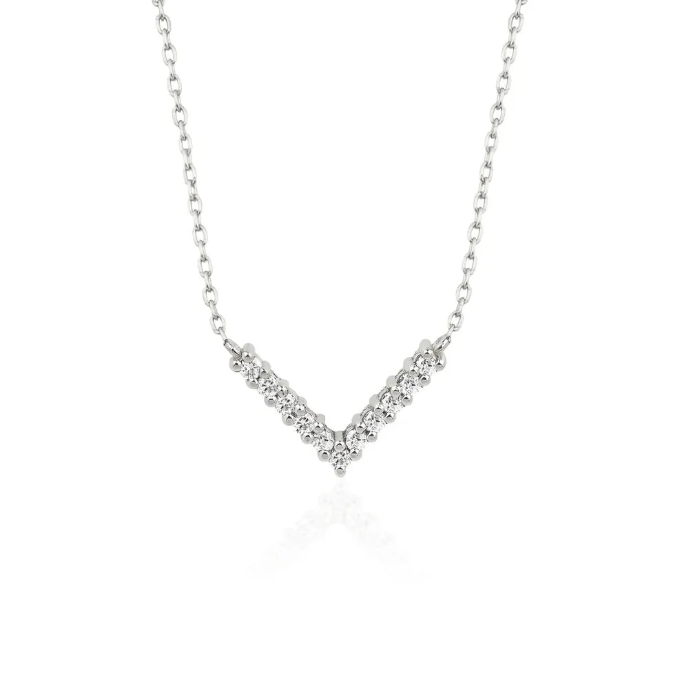 Diamond Chevron Necklace