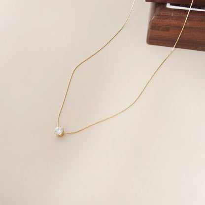 One Diamond Necklace