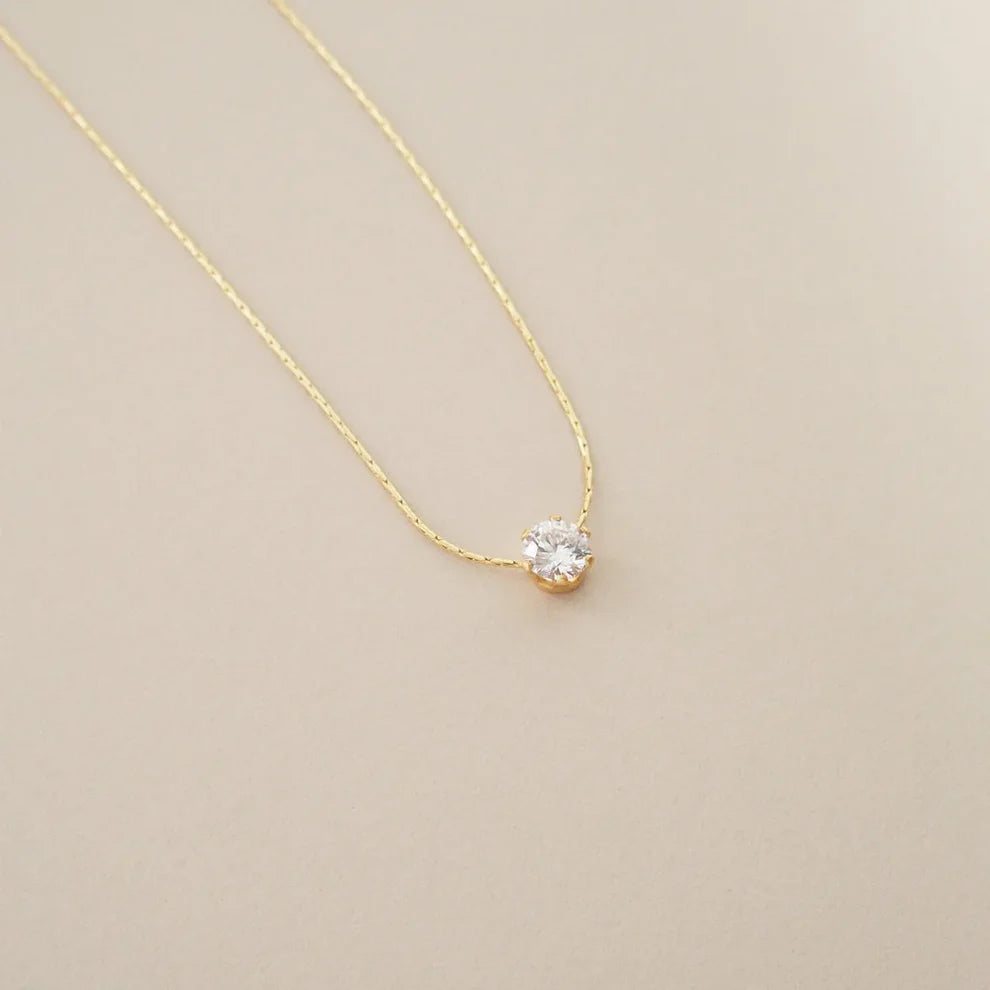 One Diamond Necklace