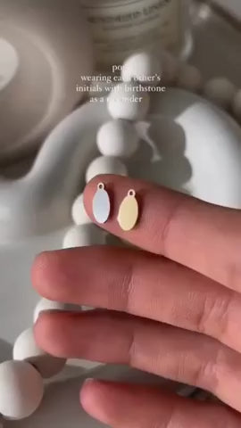 Tiny Birthstone Tag Necklace