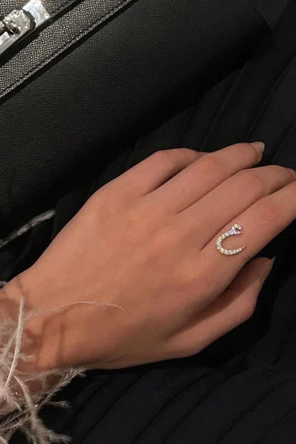 Glow Arabic Initial Ring